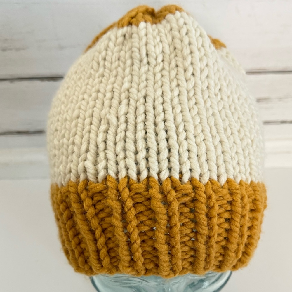 Handmade Knit Beanie – Cozy Hat - Picture 3 of 5